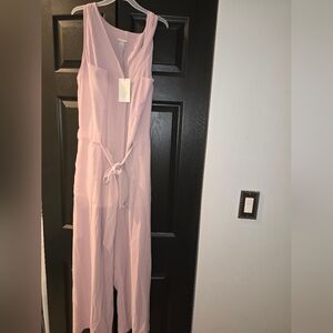 COPY - Light Pink Belted Jumpsuit